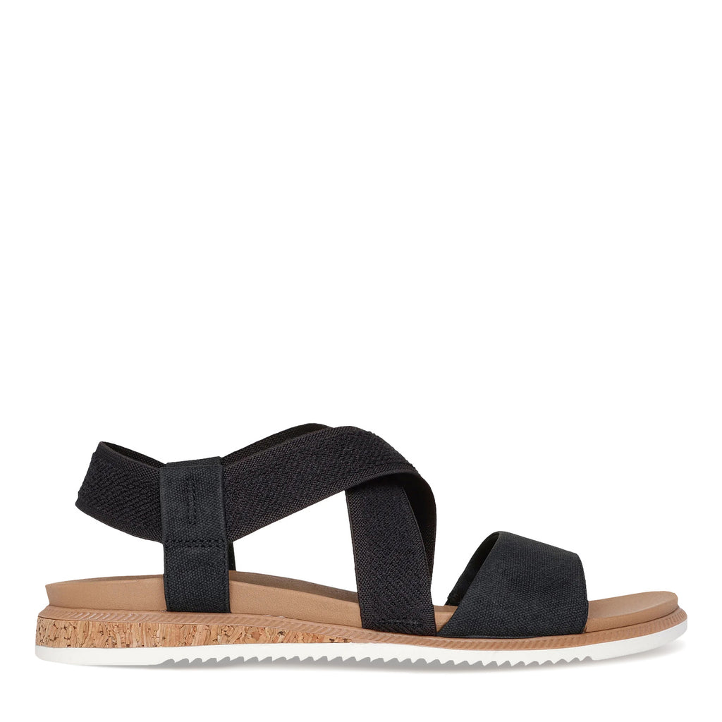 Women's Skechers BOBS Desert Kiss Low Sandal BLACK 114705-BLK