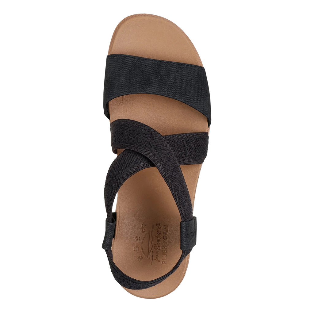 Women's Skechers BOBS Desert Kiss Low Sandal BLACK 114705-BLK