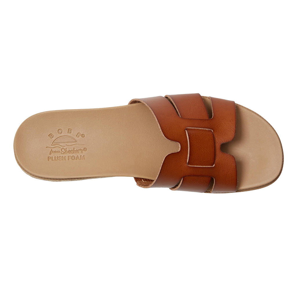 Women's Skechers BOBS Desert Kiss Low - Peak Look Sandal CHESTNUT 114707-CSNT