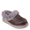 Peltz Shoes  Women's Skechers BOBS Keepsakes Lite - Cozy Blend Clog BROWN 114762-CHOC