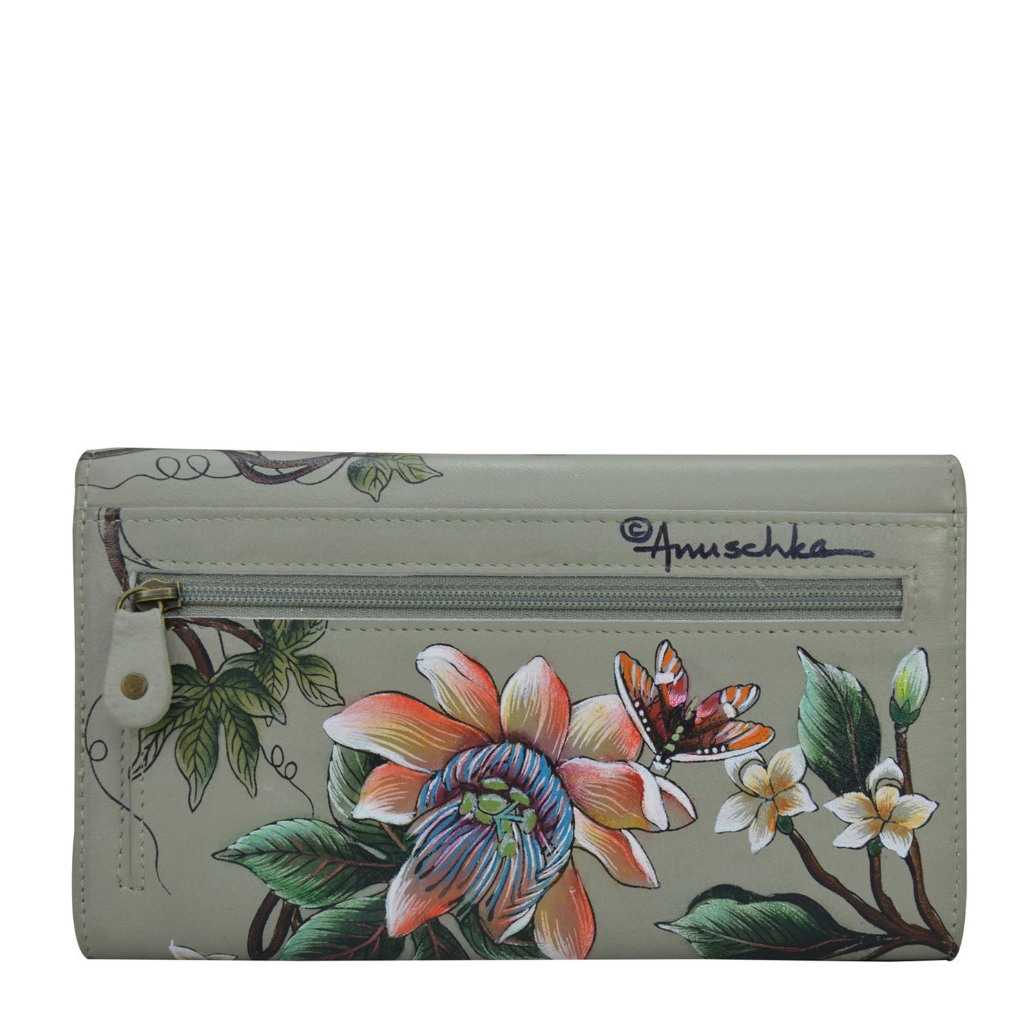 Anuschka Hand-Painted Leather Two-Fold RFID Wallet