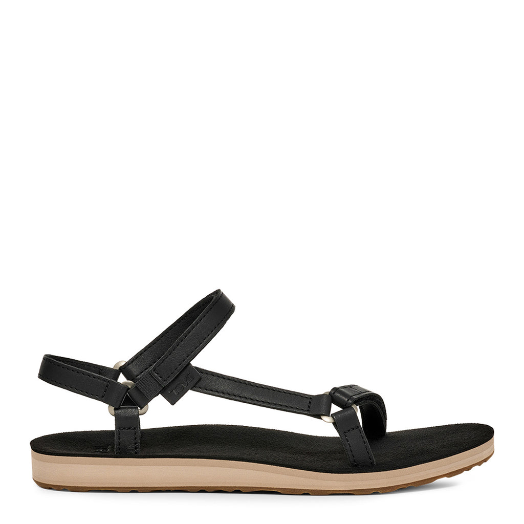 Women's Teva Universal Slim Leather Sandal Black 1151031-BLTN