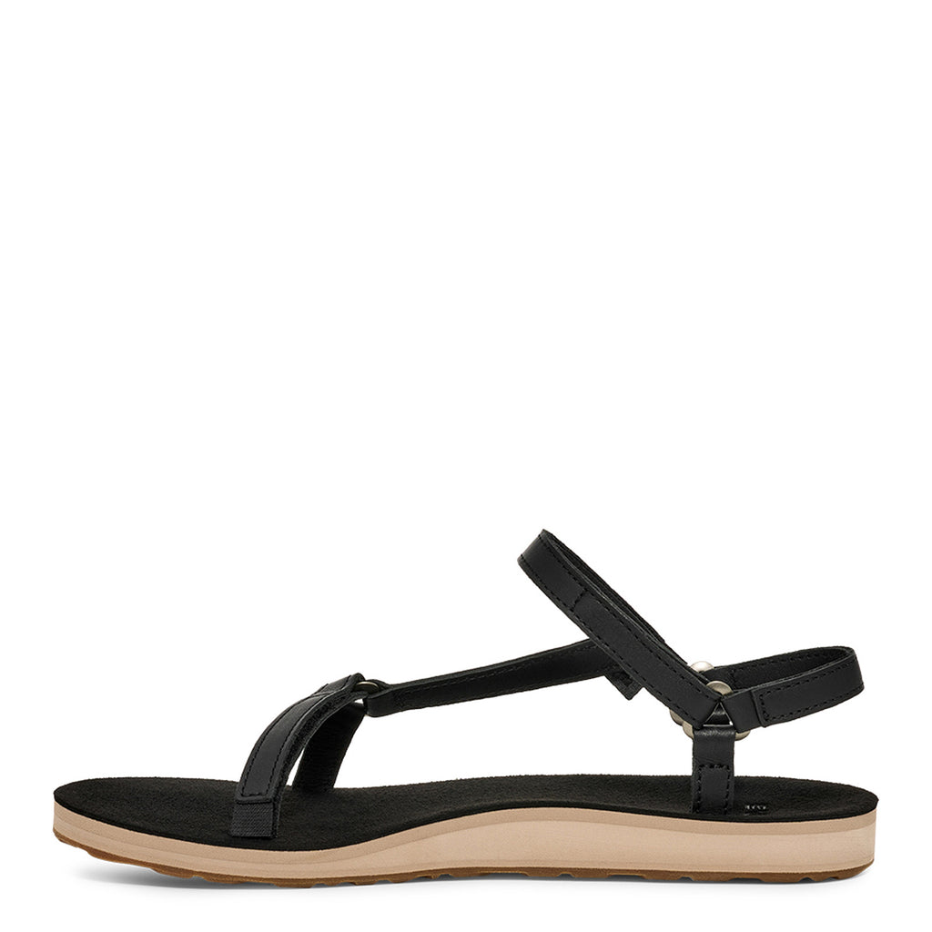 Women's Teva Universal Slim Leather Sandal Black 1151031-BLTN