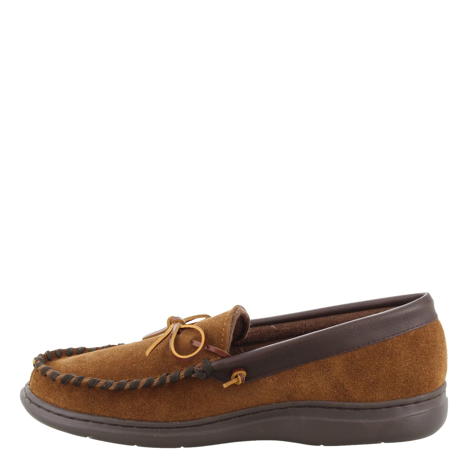 Peltz Shoes  Men's LB Evans Atlin Slipper CHESTNUT 1151
