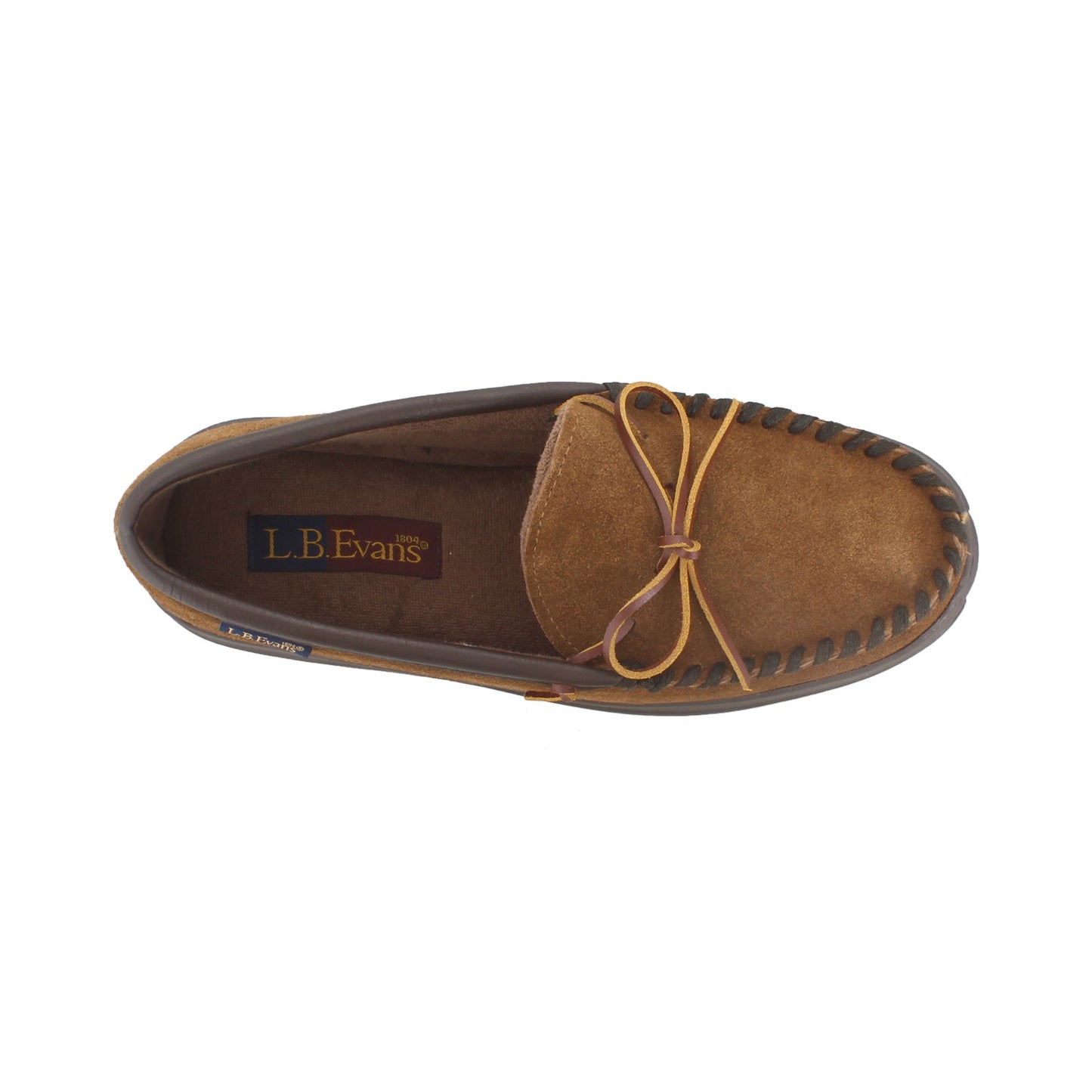 Peltz Shoes  Men's LB Evans Atlin Slipper CHESTNUT 1151