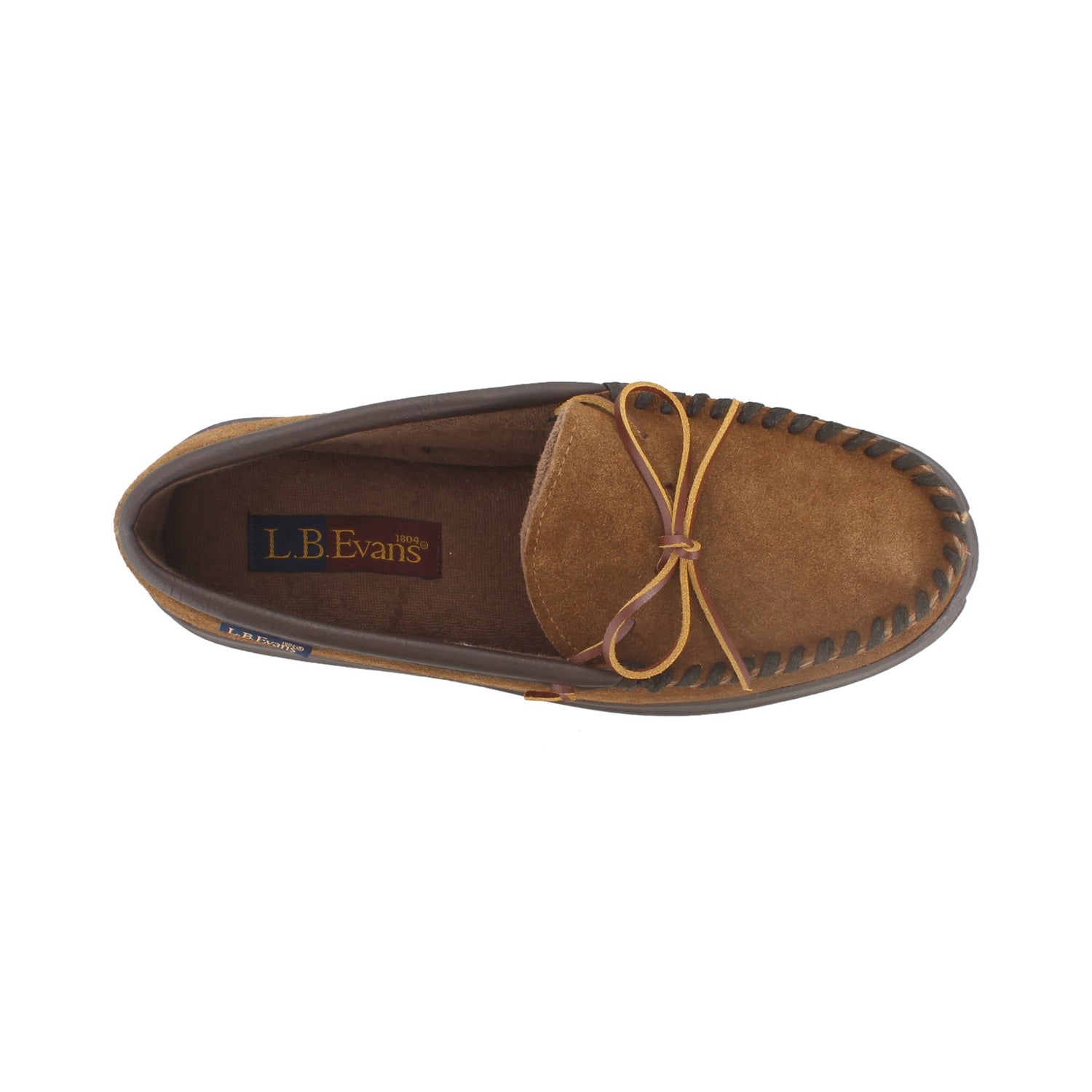 Peltz Shoes  Men's LB Evans Atlin Slipper CHESTNUT 1151