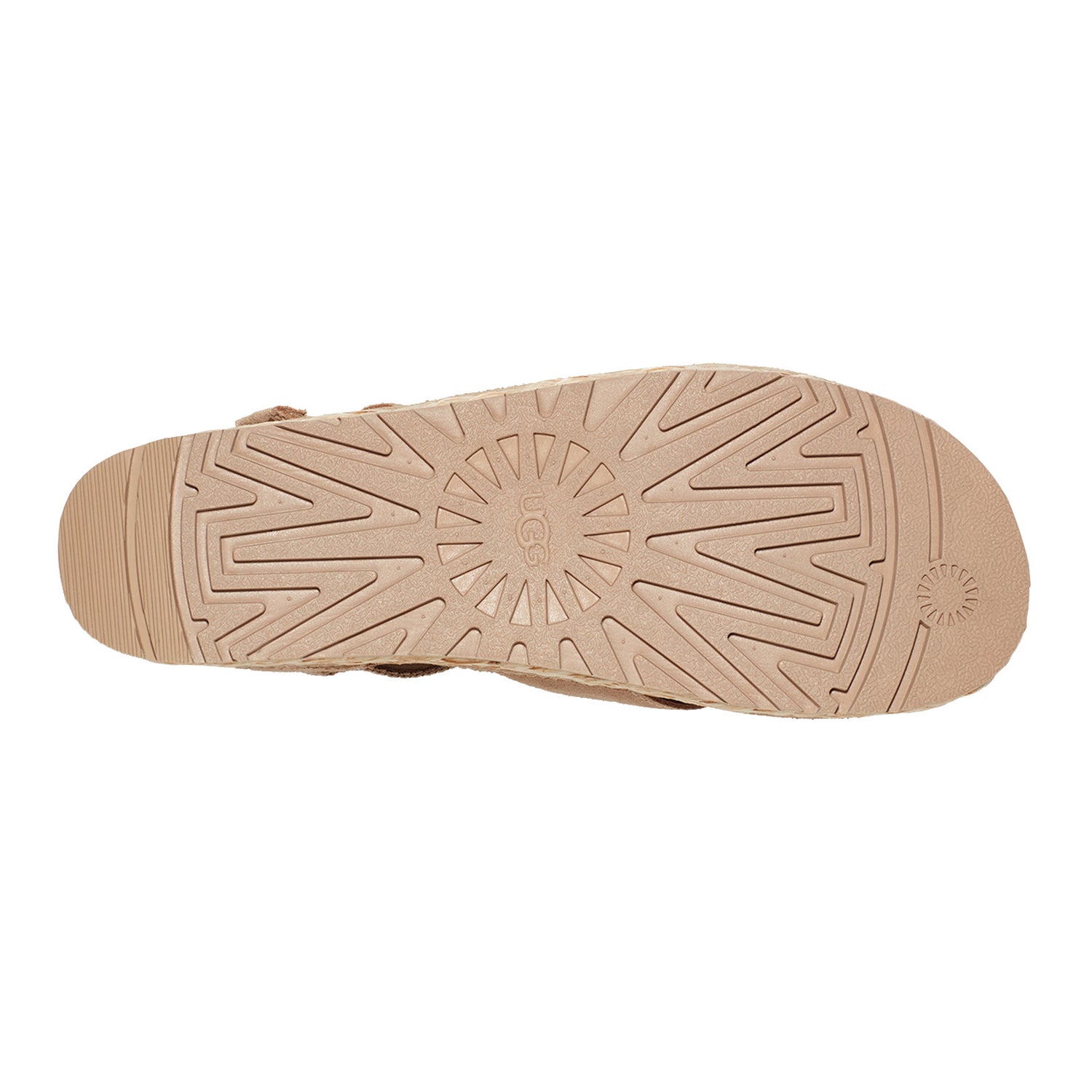 Peltz Shoes  Women's Ugg Aubrey Ankle Platform Sandal Sand 1152711-SAN