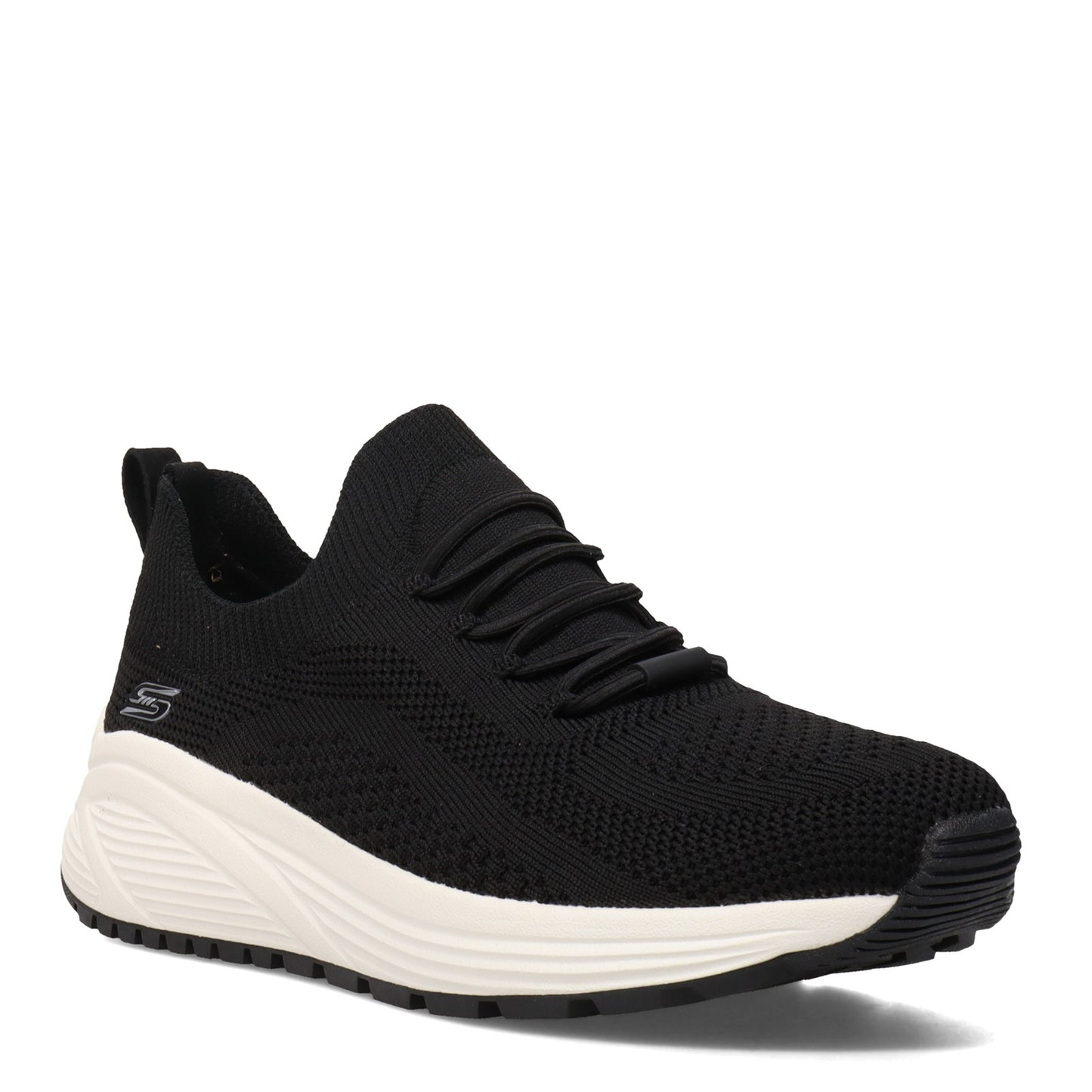 Peltz Shoes  Women's Skechers Sport Sparrow 2.0 - Allegiance Crew Sneaker - Wide Width BLACK 117027W-BLK