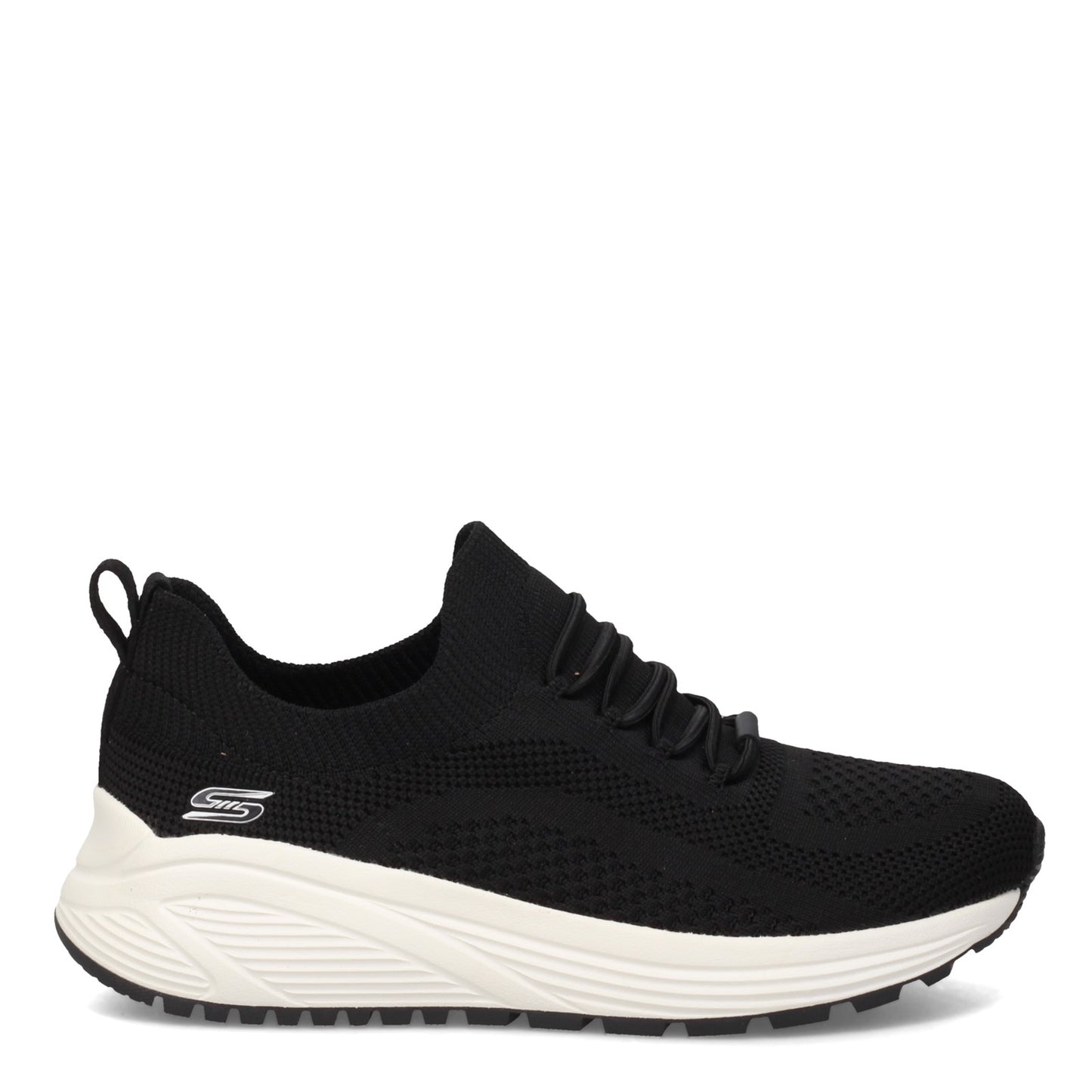 Peltz Shoes  Women's Skechers Sport Sparrow 2.0 - Allegiance Crew Sneaker - Wide Width BLACK 117027W-BLK