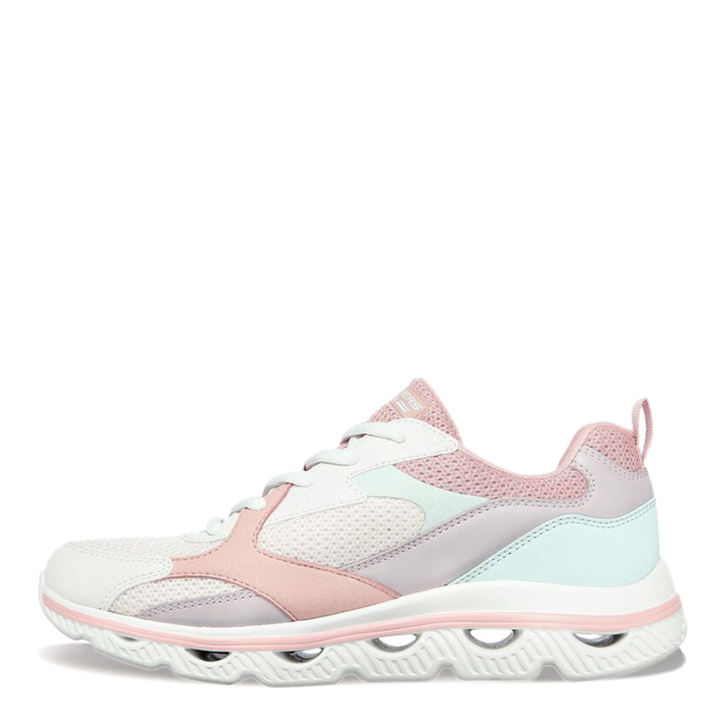 Peltz Shoes  Women's Skechers BOBS Sport Arc Waves - Glide & Fly Sneaker PINK 117169-PKMT