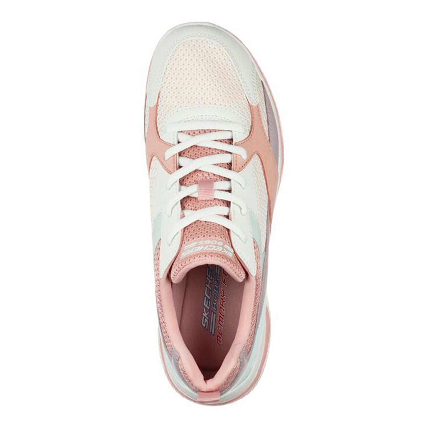 Peltz Shoes  Women's Skechers BOBS Sport Arc Waves - Glide & Fly Sneaker PINK 117169-PKMT