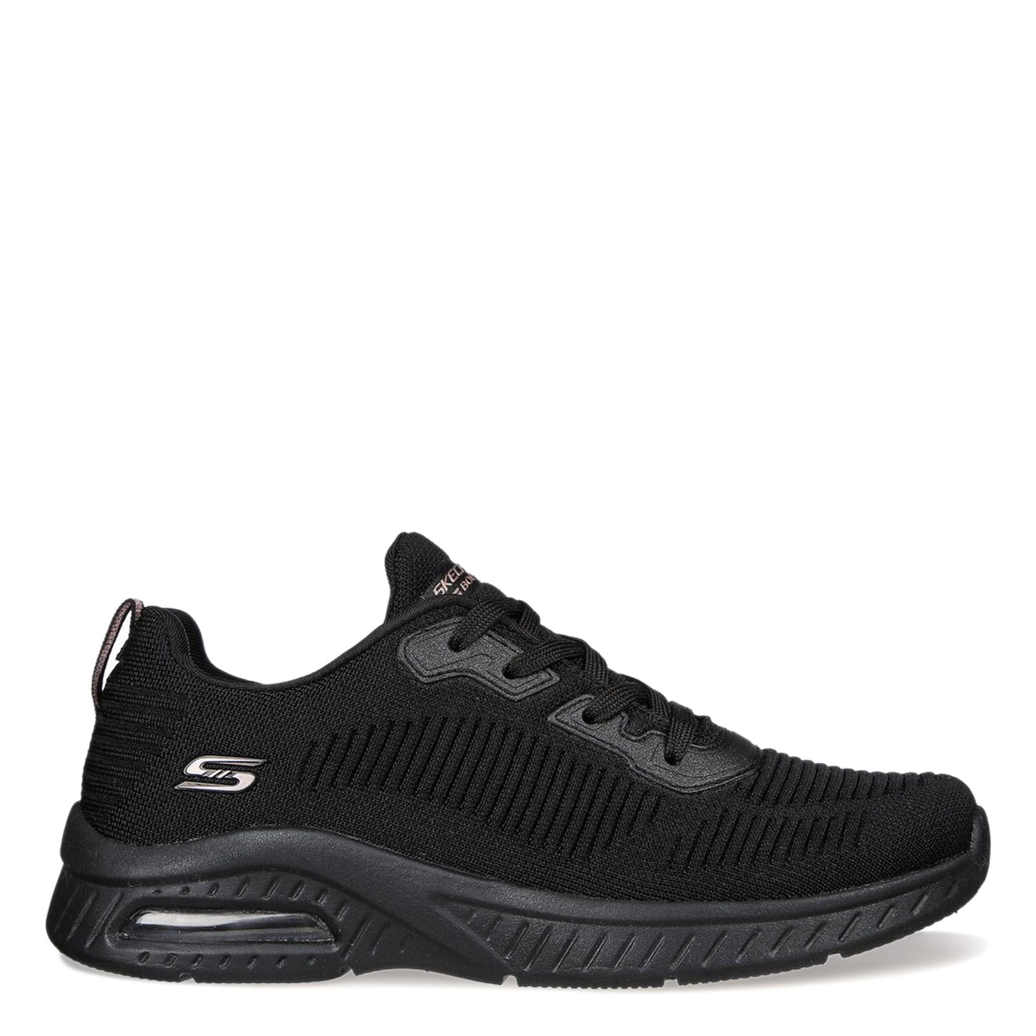 Peltz Shoes  Women's Skechers BOBS Squad Air - Close Encounter Sneaker BLACK 117378-BBK