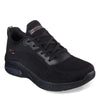 Peltz Shoes  Women's Skechers BOBS Squad Air - Close Encounter Sneaker BLACK 117378-BBK