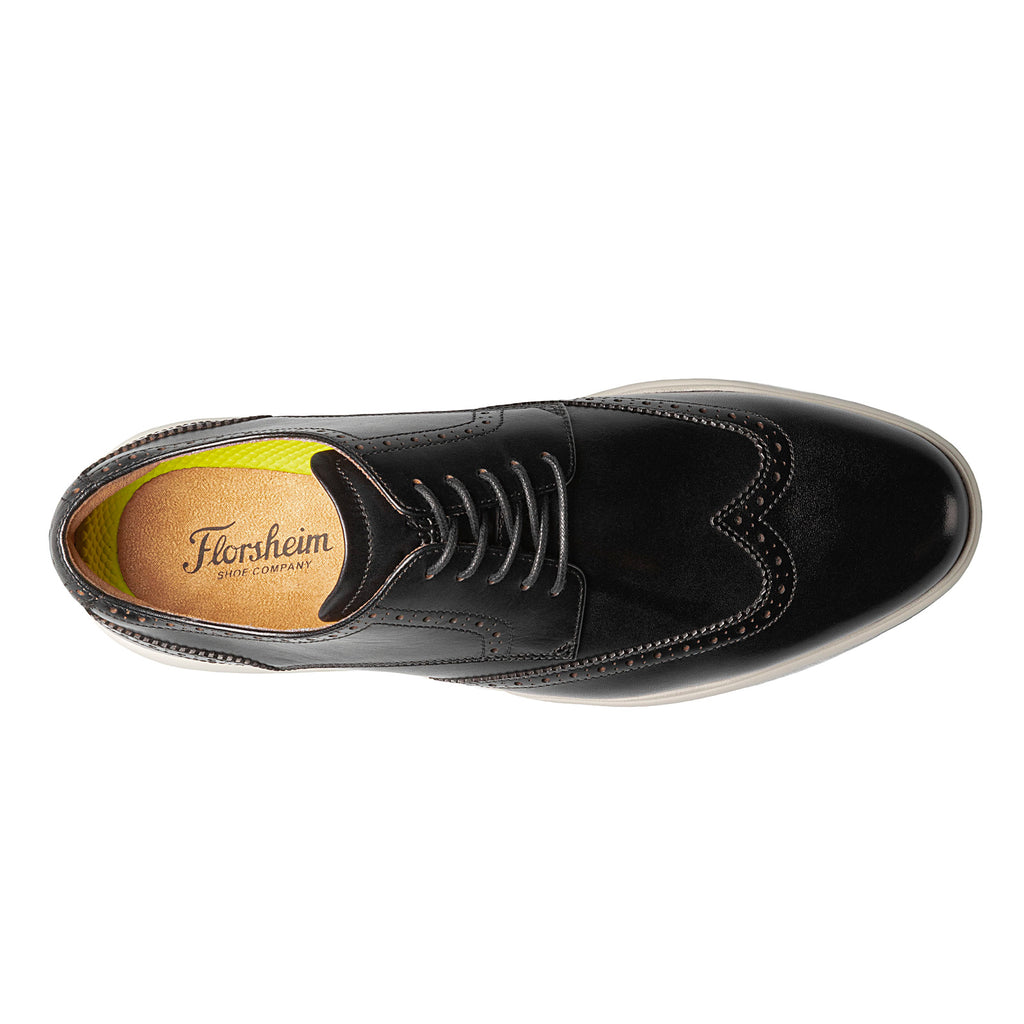Men's Florsheim Dash Wingtip Oxford BLACK 11768-111