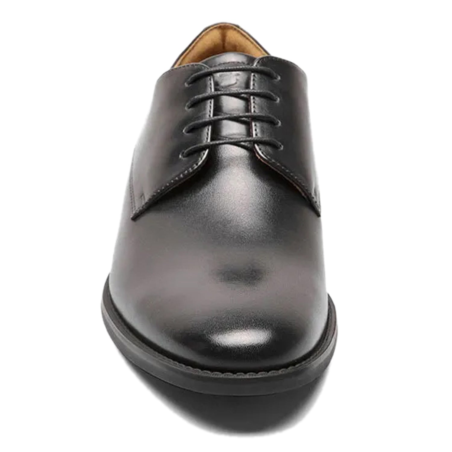 Peltz Shoes  Men's Florsheim Santucci Plain Toe Oxford BLACK 11773-001