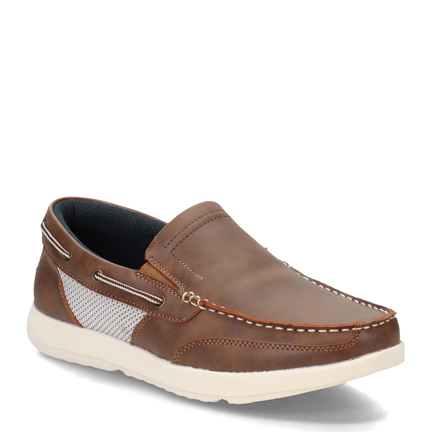 Peltz Shoes  Men's Island Surf Company Marlin II Boat Shoe BROWN 11810BRN