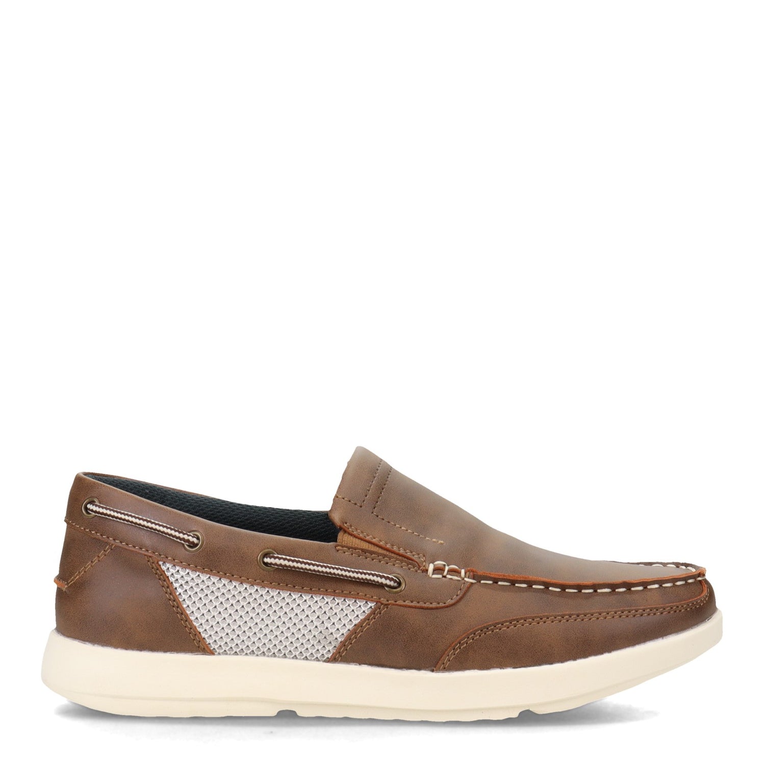 Peltz Shoes  Men's Island Surf Company Marlin II Boat Shoe BROWN 11810BRN