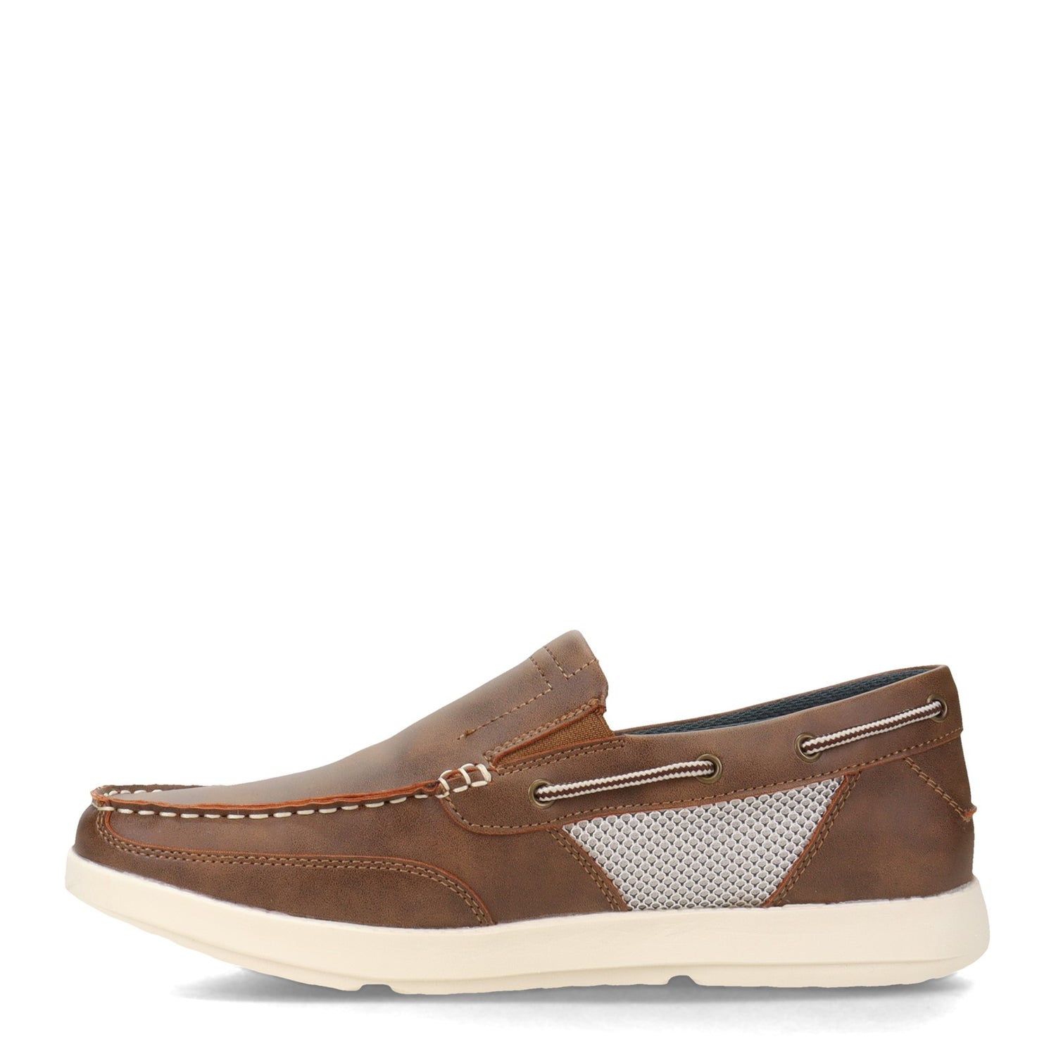 Peltz Shoes  Men's Island Surf Company Marlin II Boat Shoe BROWN 11810BRN