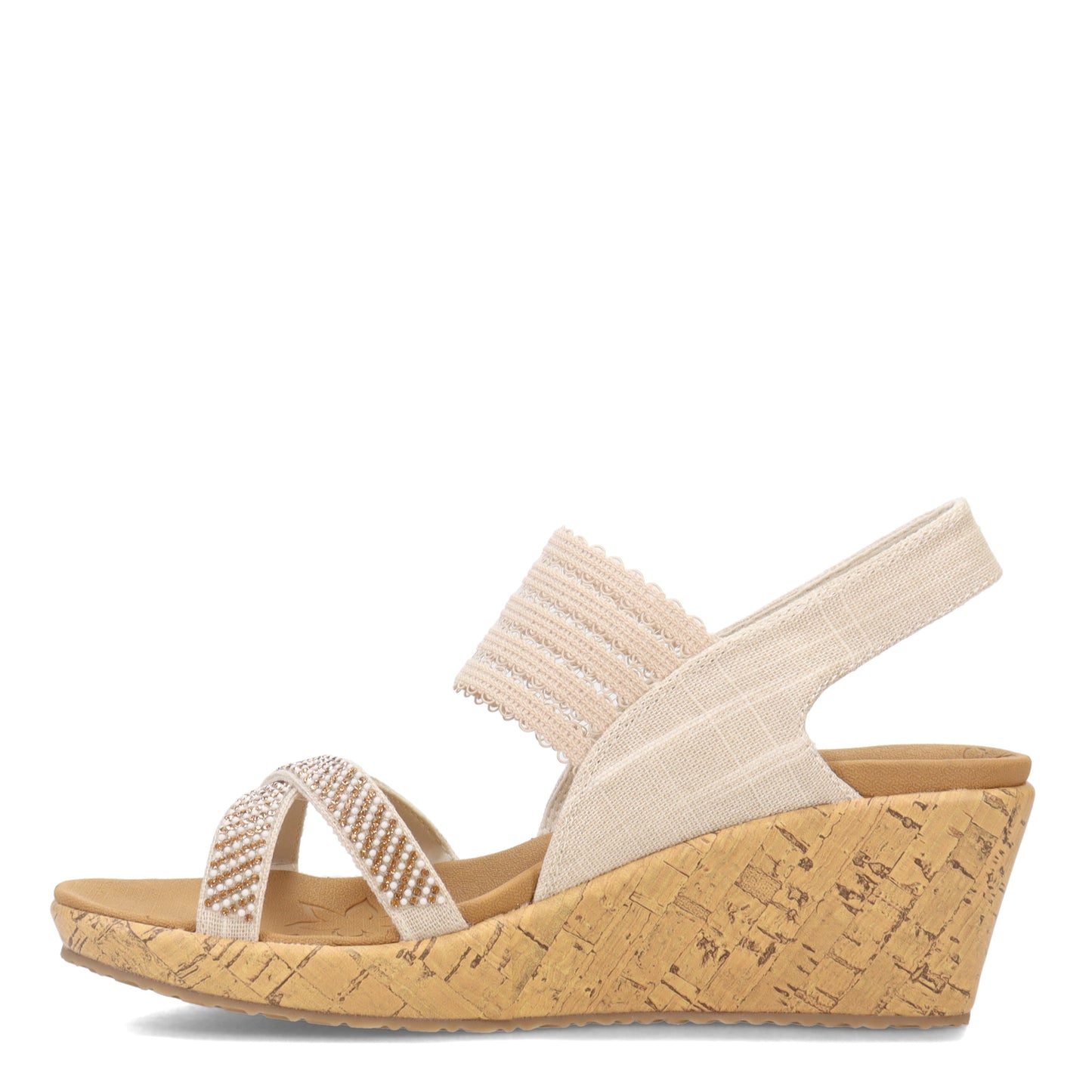 Peltz Shoes  Women's Skechers Beverlee - Fancy Sips Sandal Natural 119200-NAT