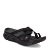 Peltz Shoes  Women's Skechers Arch Fit - New Start Sandal BLACK 119249-BBK