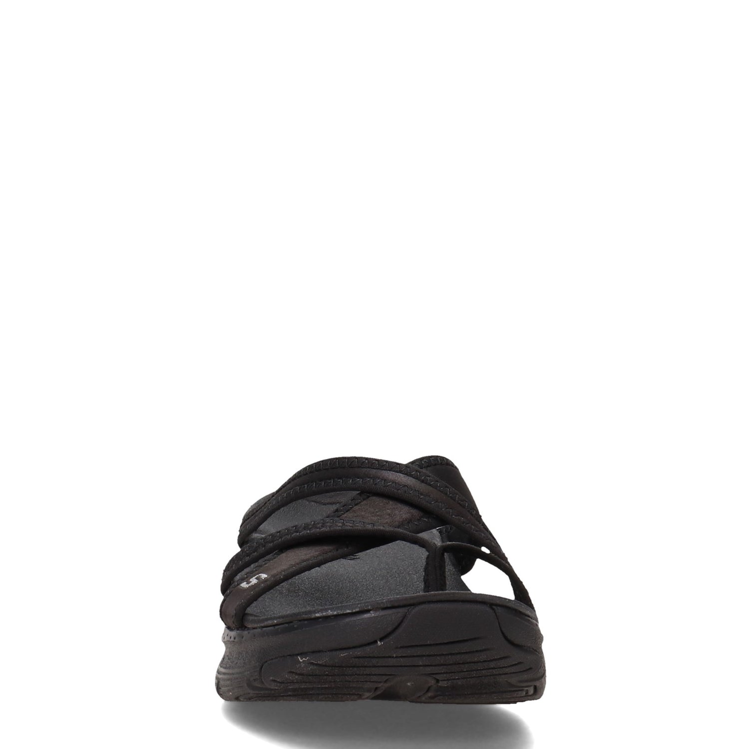 Peltz Shoes  Women's Skechers Arch Fit - New Start Sandal BLACK 119249-BBK