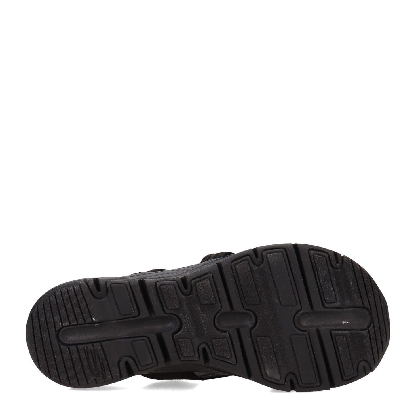 Peltz Shoes  Women's Skechers Arch Fit - New Start Sandal BLACK 119249-BBK