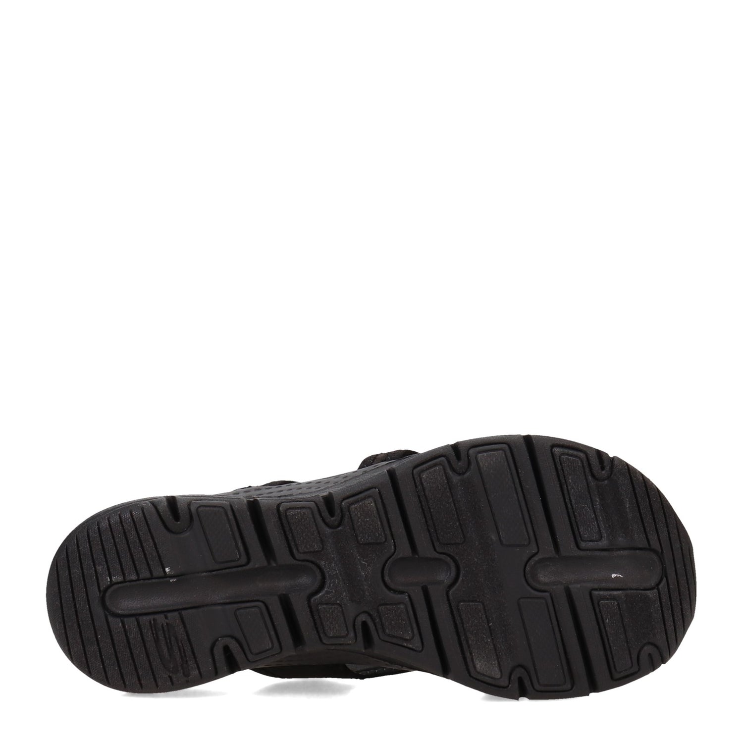 Peltz Shoes  Women's Skechers Arch Fit - New Start Sandal BLACK 119249-BBK