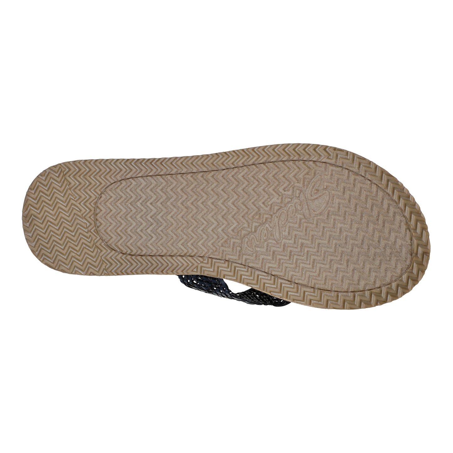 Peltz Shoes  Women's Skechers Sandcomber Sandal NAVY 119313-NVY