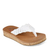 Peltz Shoes  Women's Skechers Sandcomber Sandal WHITE 119313-WHT