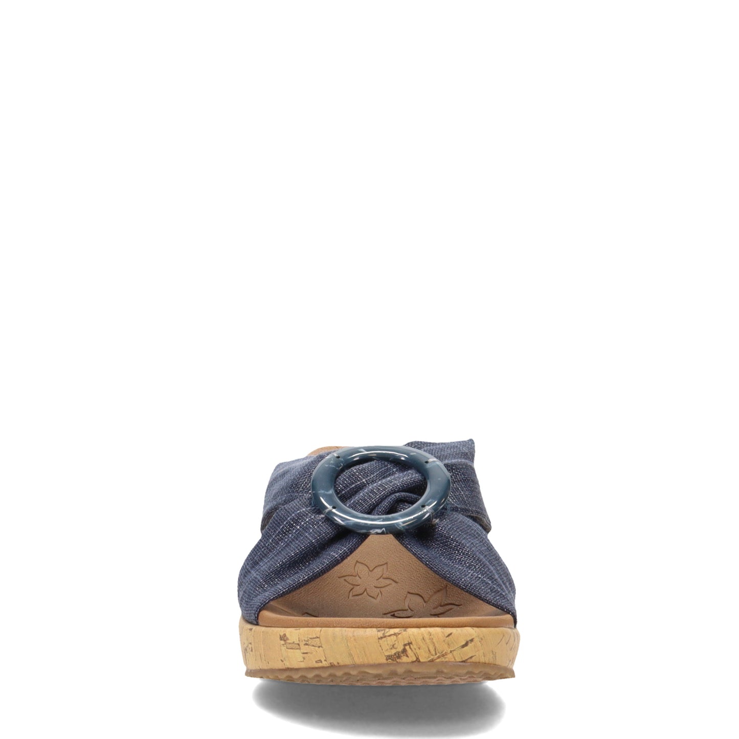 Peltz Shoes  Women's Skechers Beverlee - Sail Twist Sandal NAVY 119327-NVY