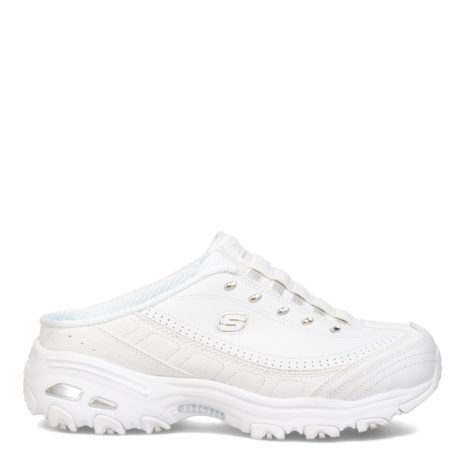 Peltz Shoes  Women's Skechers D'lites - Bright Sky Sneaker - Wide Width WHITE 11933W-WSL