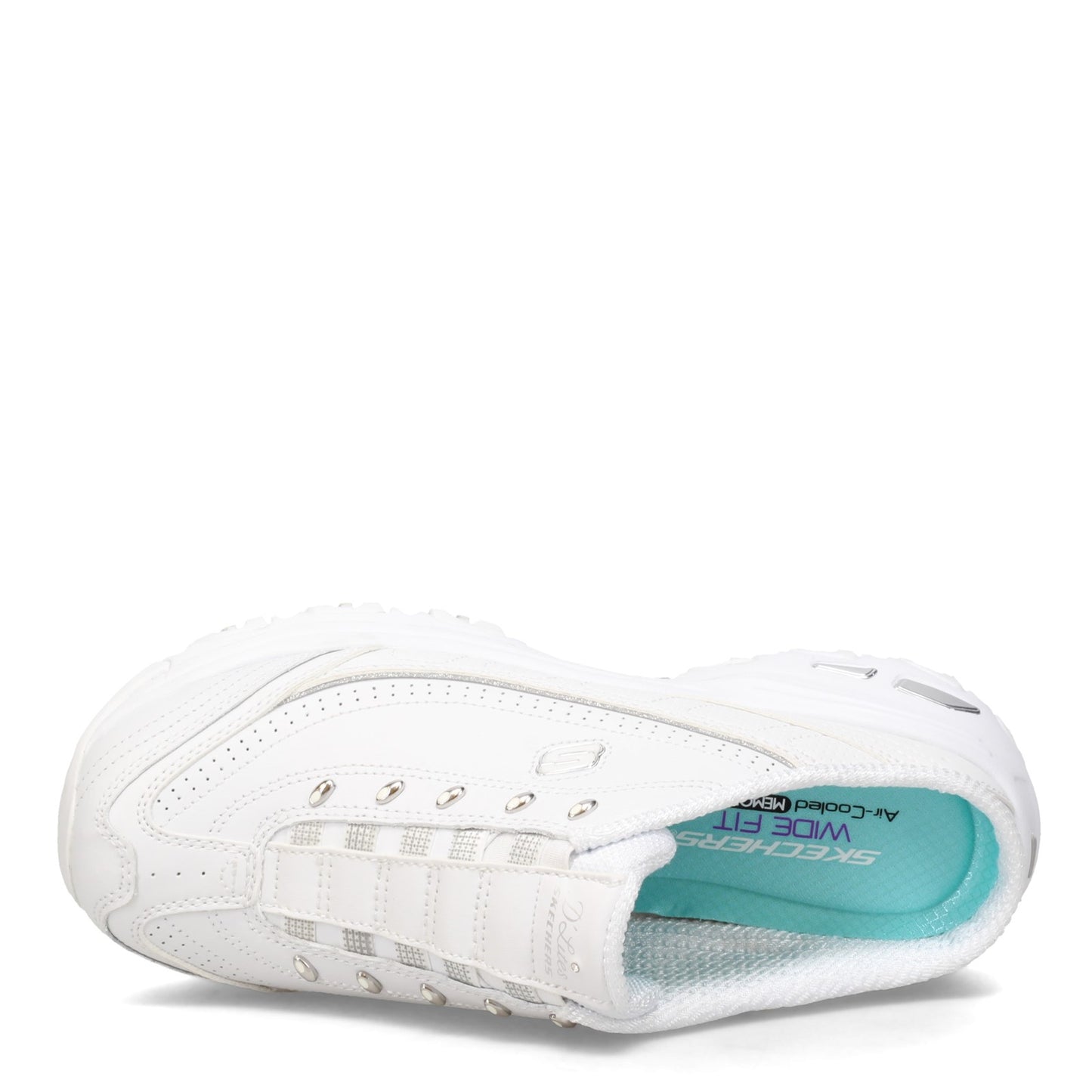 Peltz Shoes  Women's Skechers D'lites - Bright Sky Sneaker - Wide Width WHITE 11933W-WSL