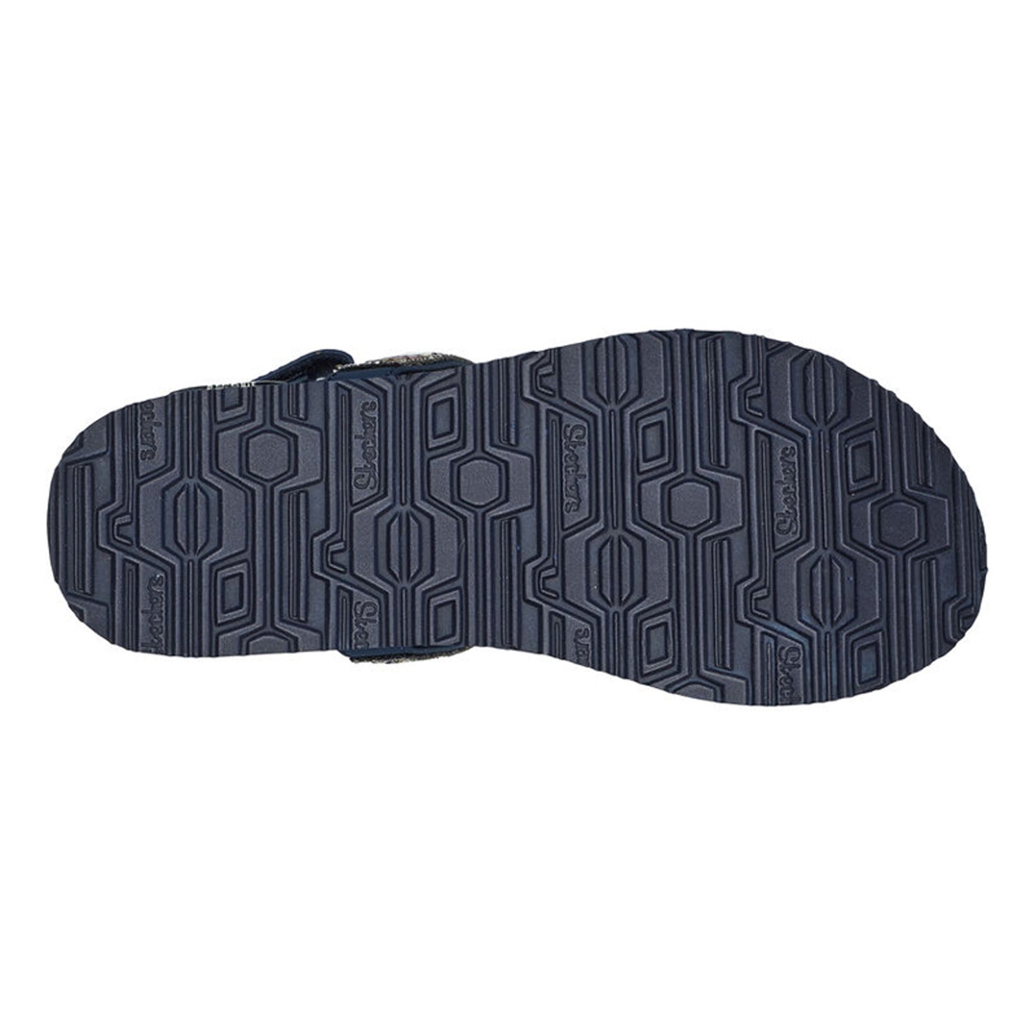Peltz Shoes  Women's Skechers Arch Fit Meditation - Fancy Love Sandal NAVY 119401-NVMT