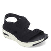 Peltz Shoes  Women's Skechers Arch Fit - Brightest Day Sandal Black 119458-BLK