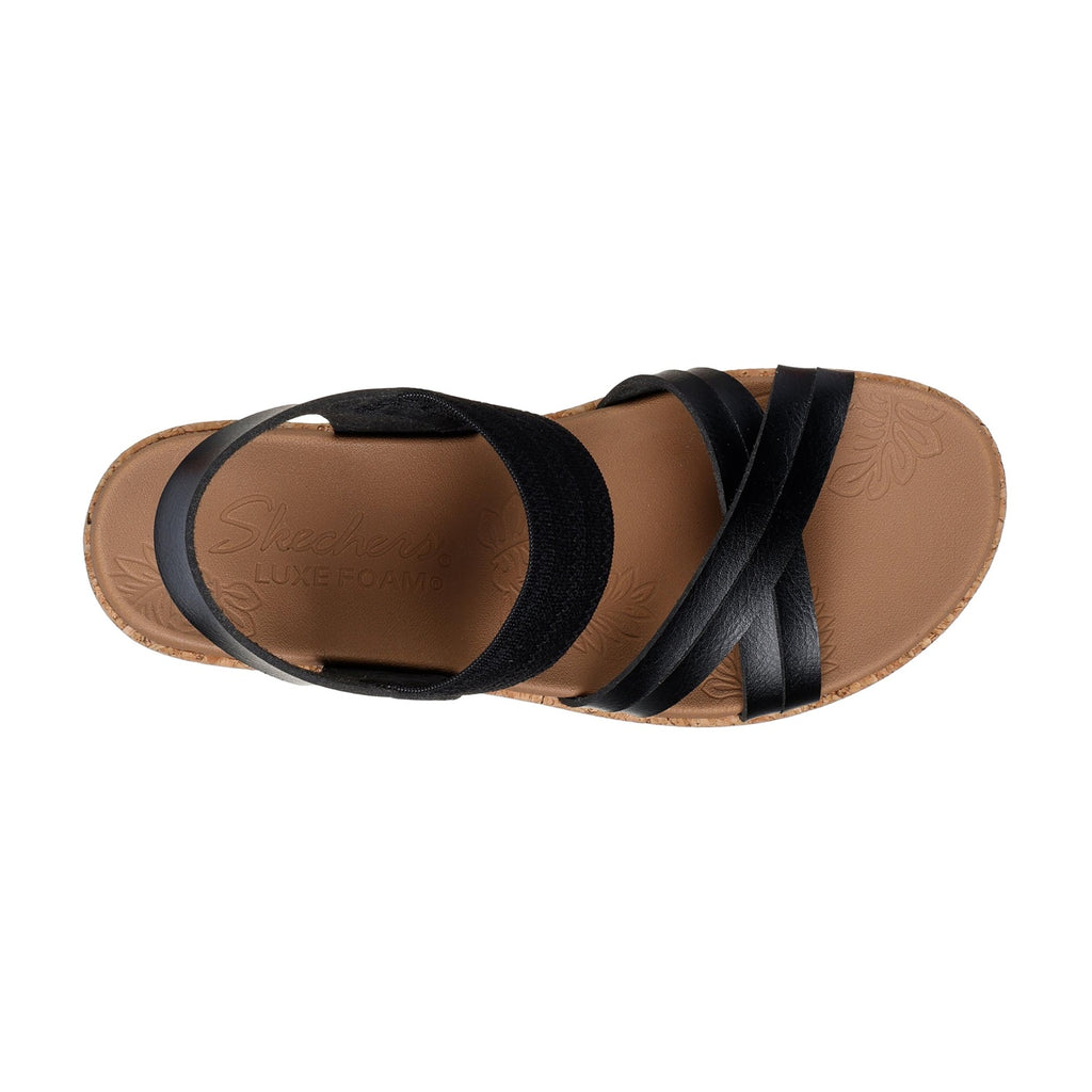 Women's Skechers Brystol - Night Skies Wedge Sandal BLACK 119536-BLK