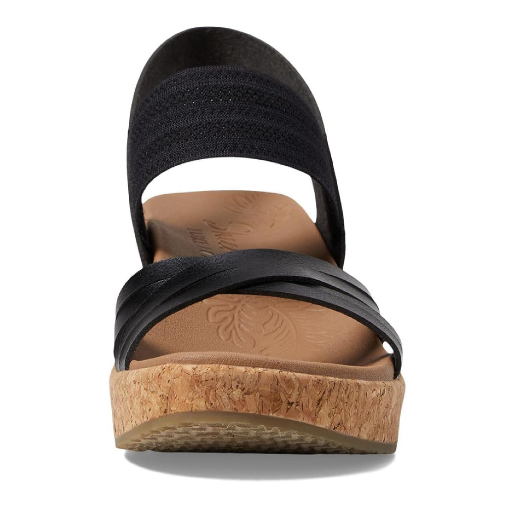 Women's Skechers Brystol - Night Skies Wedge Sandal BLACK 119536-BLK