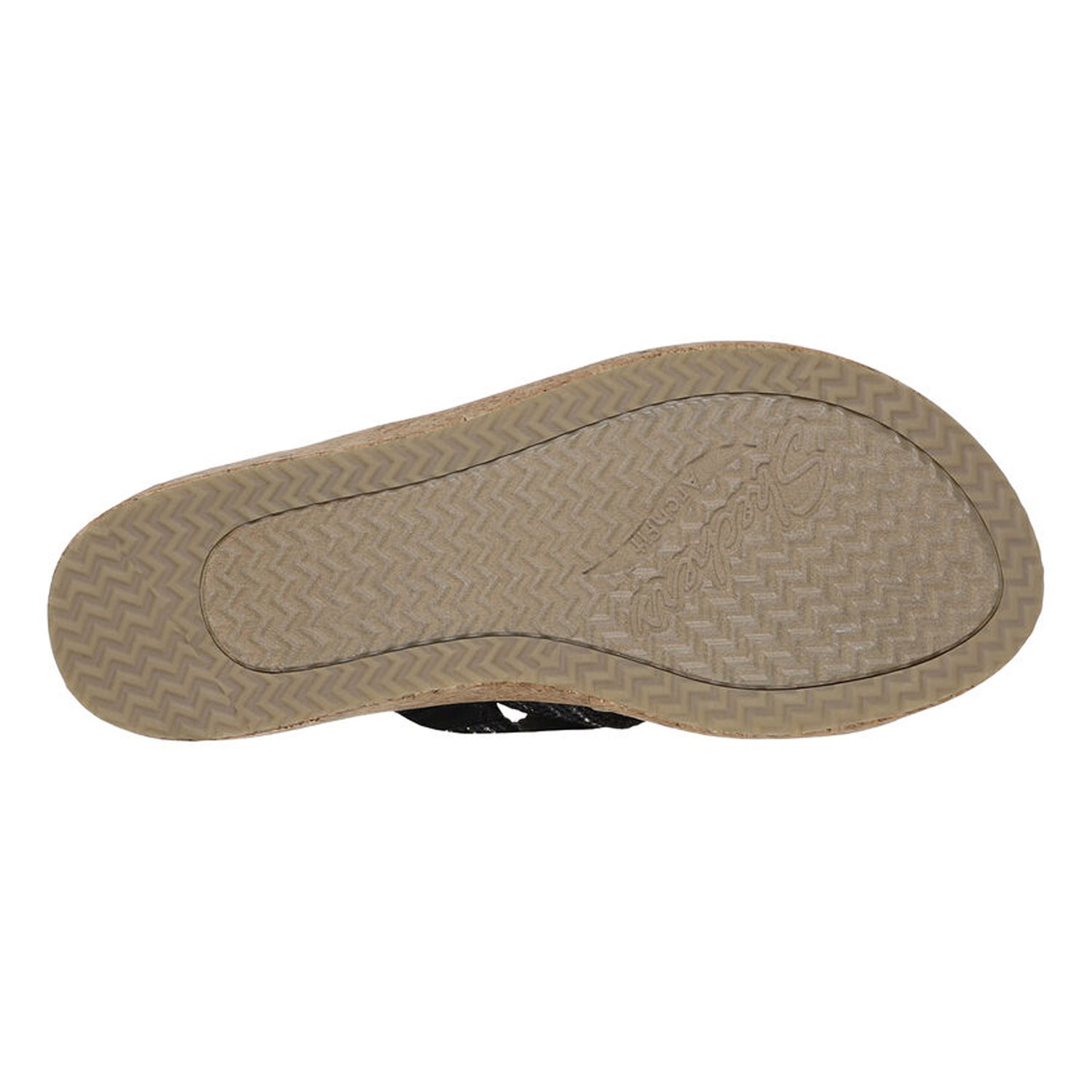 Peltz Shoes  Women's Skechers Arch Fit Beverlee - Always Classy Sandal Black 119548-BLK