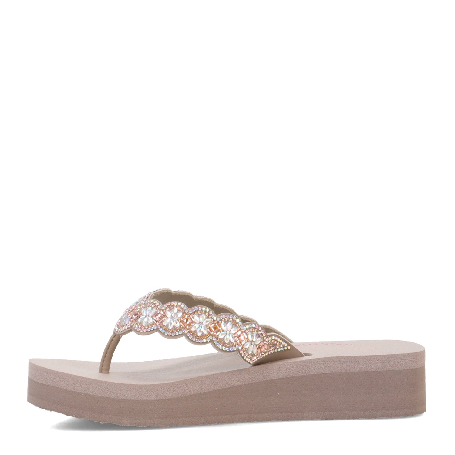 Peltz Shoes  Women's Skechers Vinyasa - Happy Spring Sandal Taupe 119631-TPE
