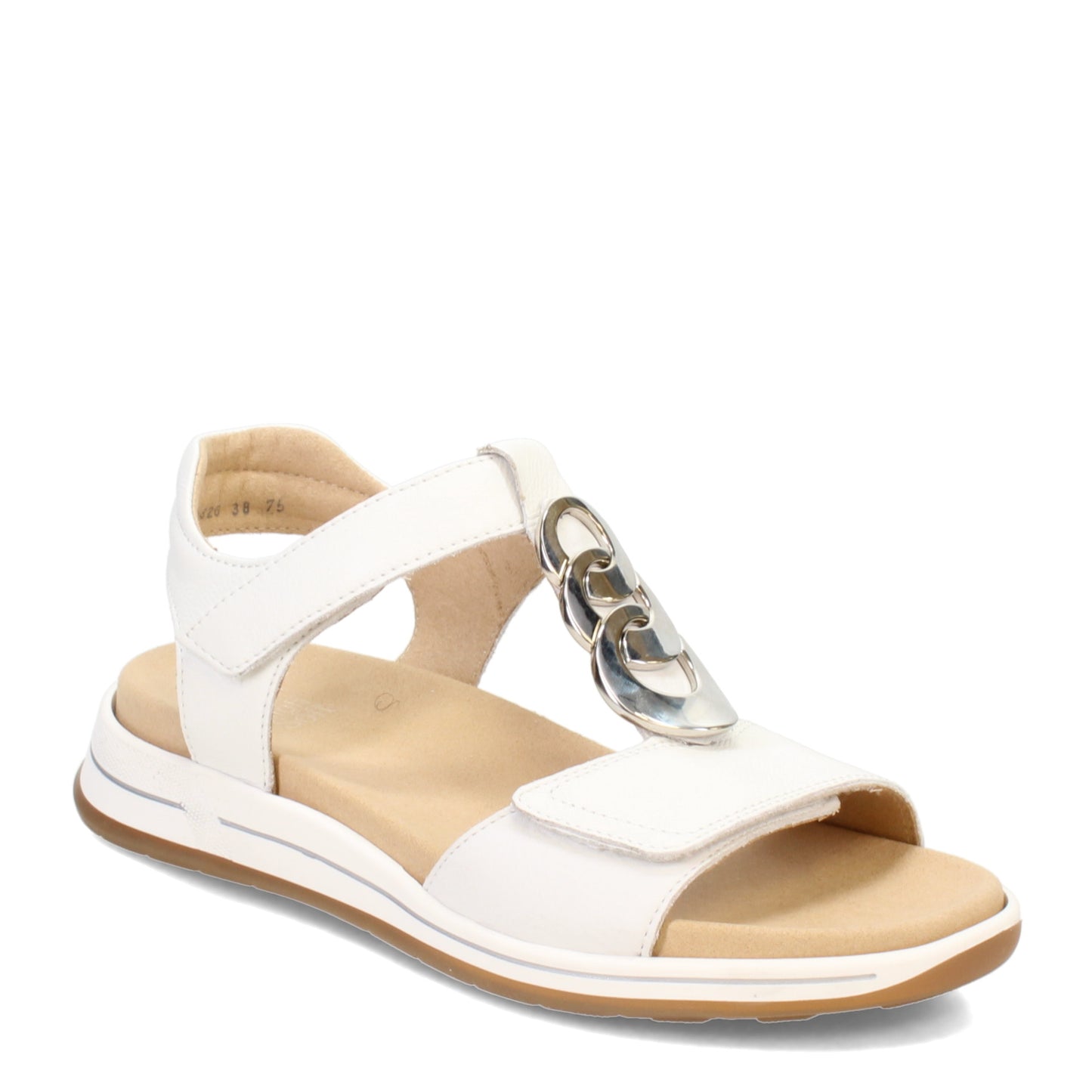 Peltz Shoes  Women's ara Oregon Sandal White 12-34826-75