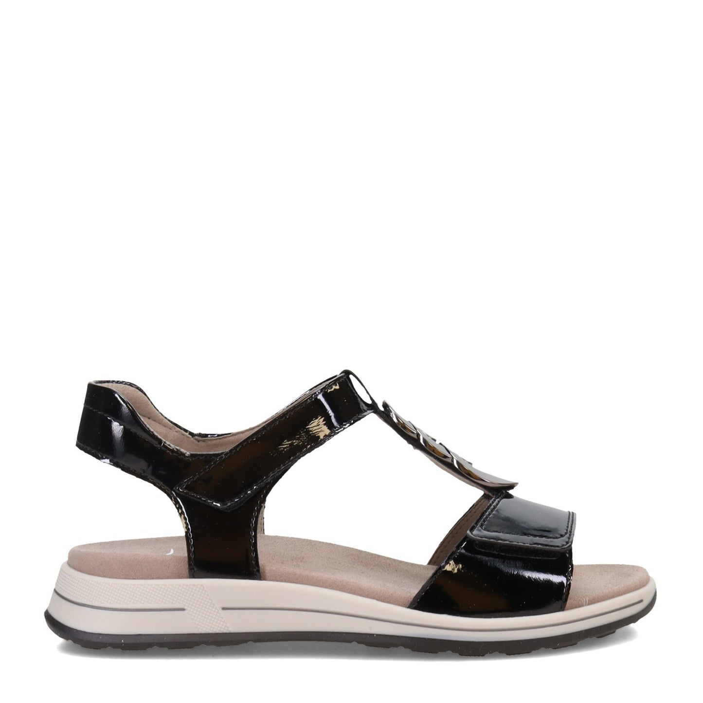 Peltz Shoes  Women's ara Oregon Sandal Black 12-34826-76