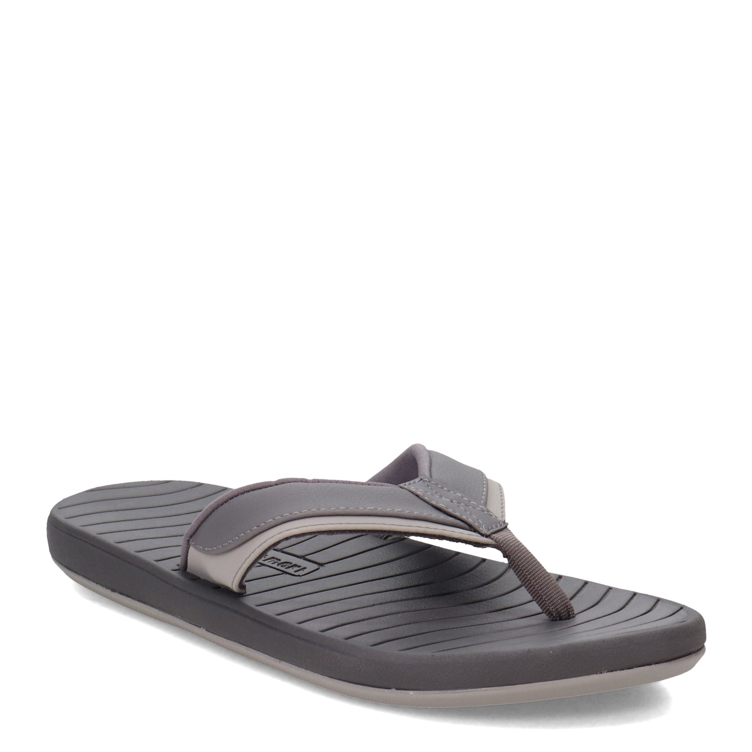 Peltz Shoes  Men's Hari Mari Brazos II Sandal CHARCOAL 1200-202