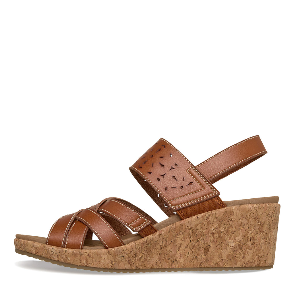 Women's Skechers Arch Fit Beverlee - Natural Era Sandal LUGGAGE 120101-LUG