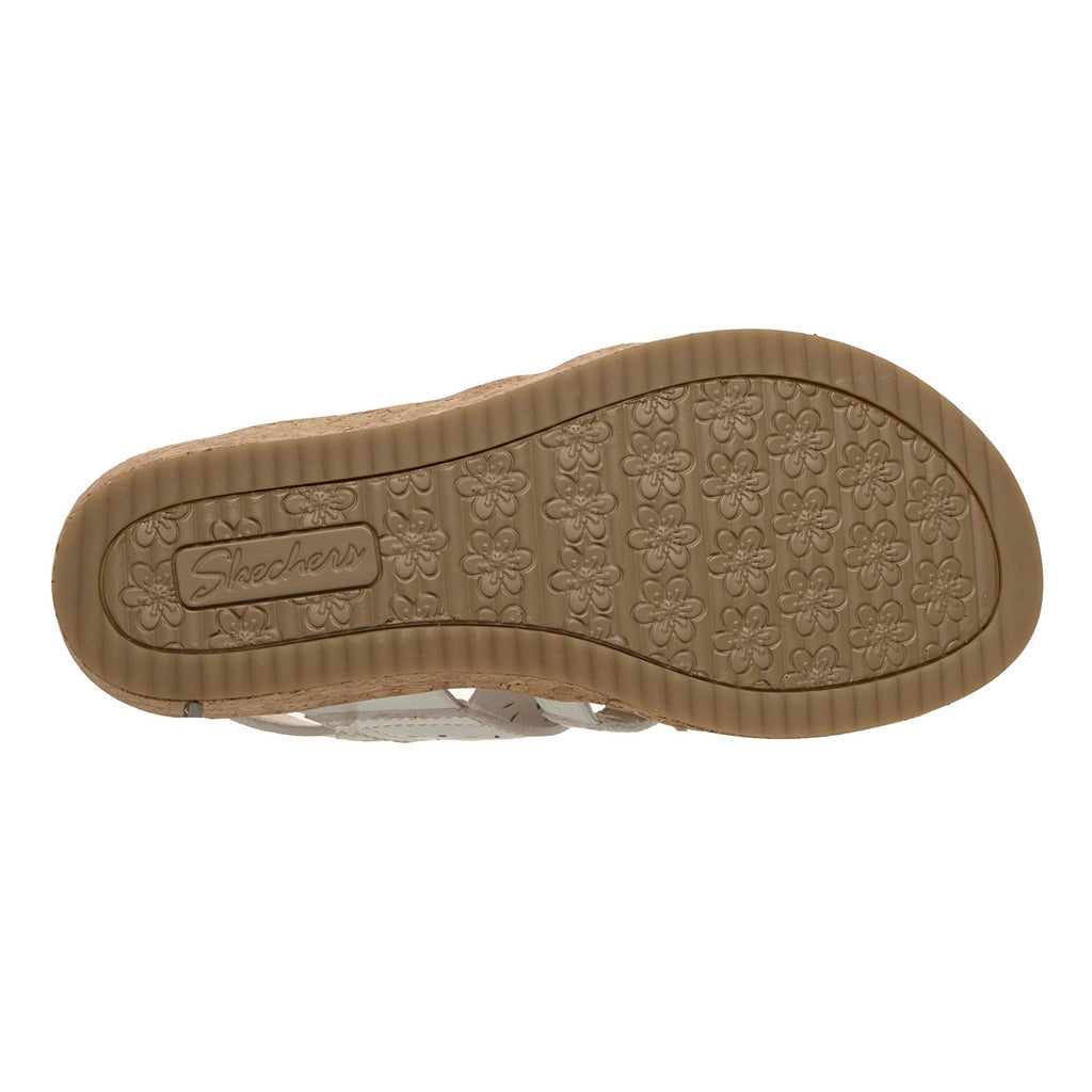 Women's Skechers Arch Fit Beverlee - Natural Era Sandal WHITE 120101-WHT