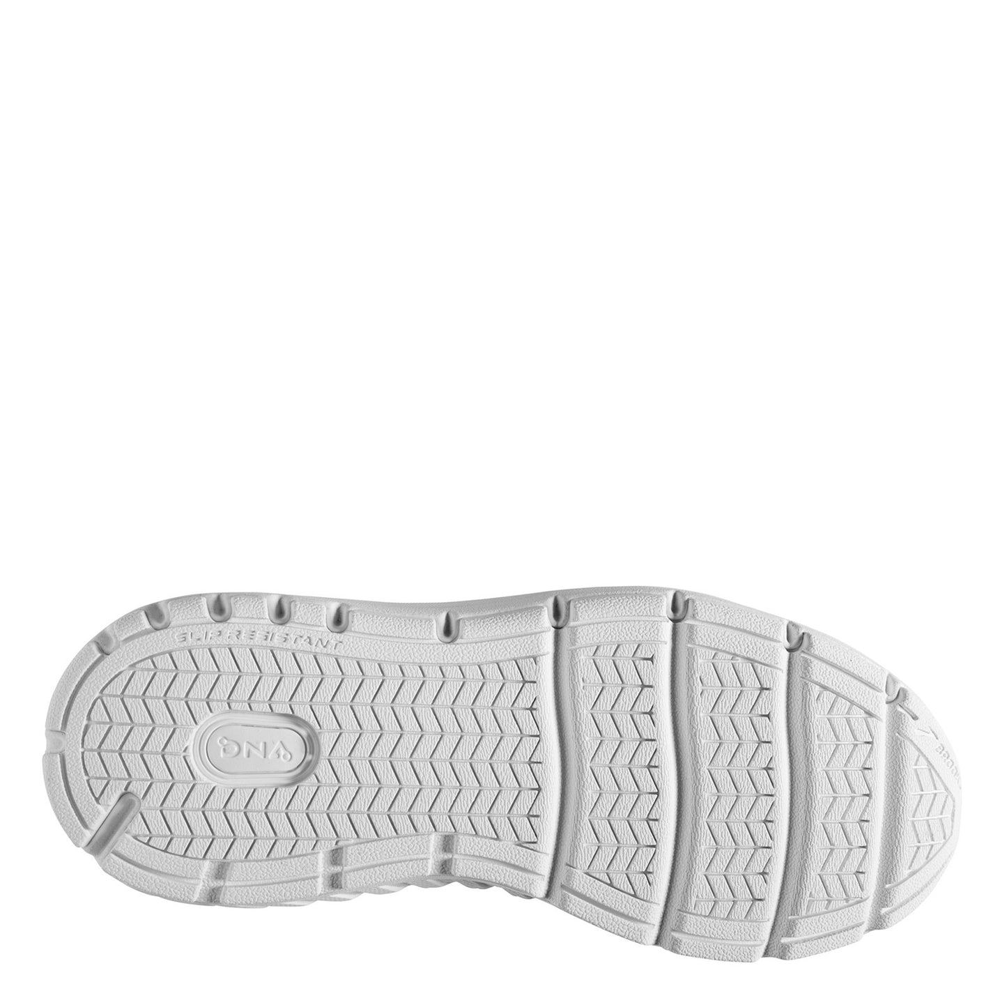 Peltz Shoes  Women's Brooks Addiction Walker 2 Walking Shoe - Wide Width White/White 120307 1D 142