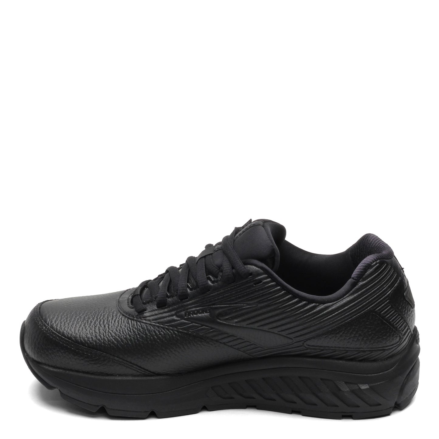 Peltz Shoes  Women's Brooks Addiction Walker 2 Walking Shoe - Extra Wide Black/Black 120307 2E 072