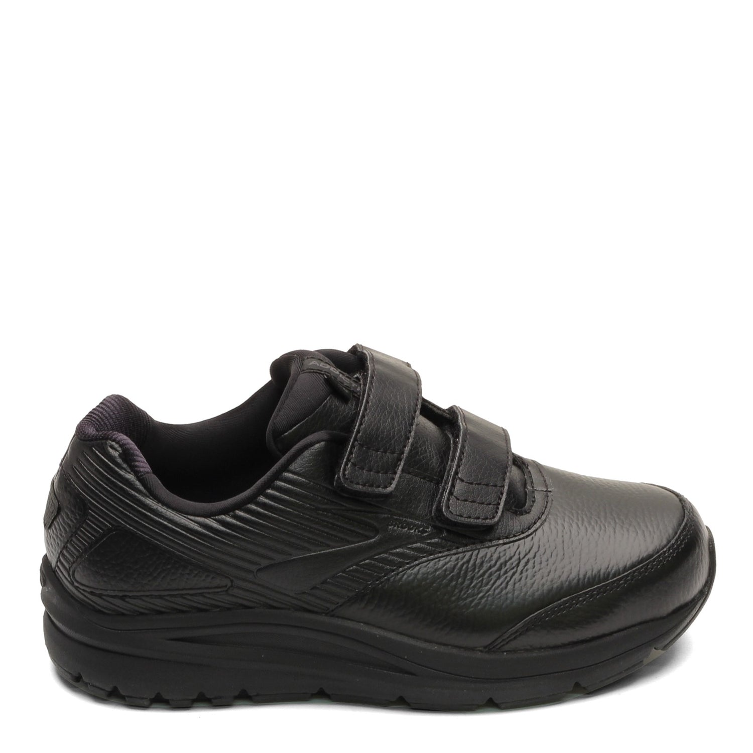 Peltz Shoes  Women's Brooks Addiction Walker V-Strap 2 Walking Shoe Black 120309 1B 072