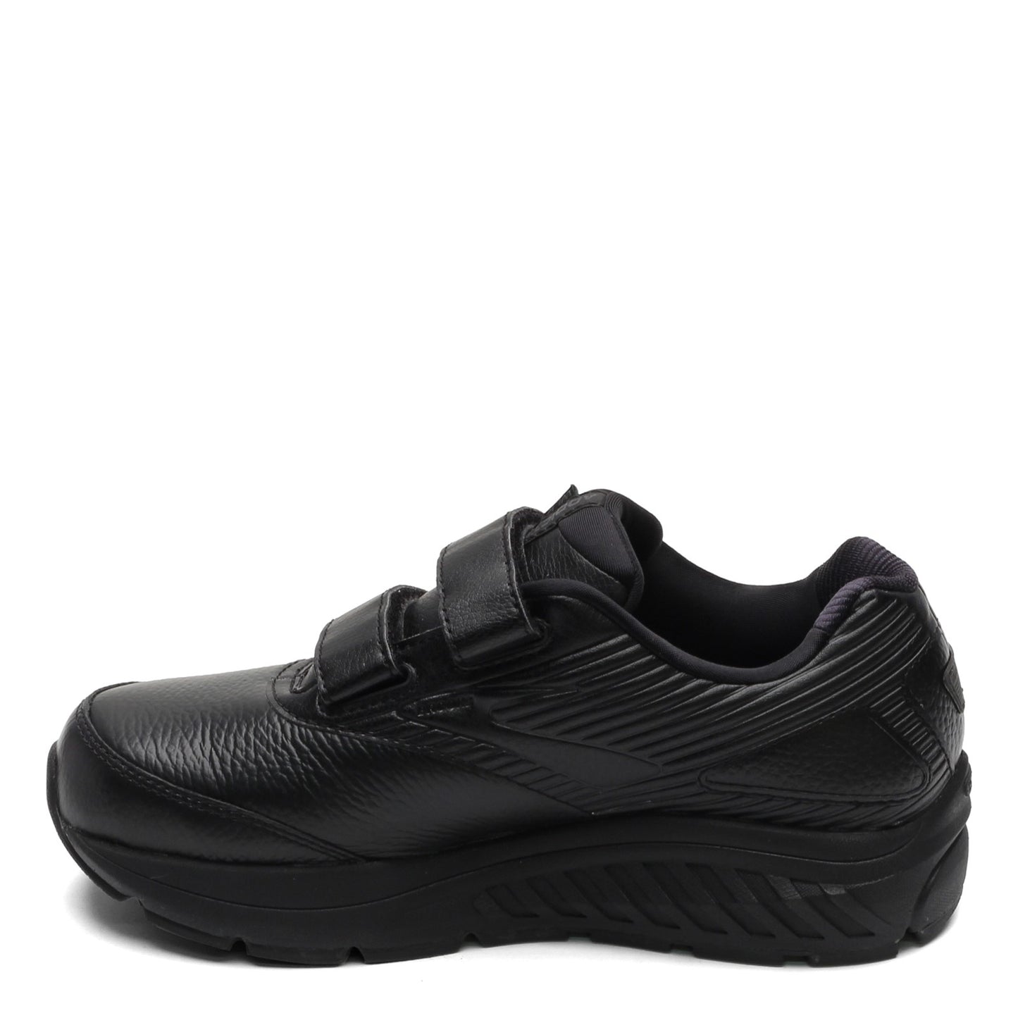 Peltz Shoes  Women's Brooks Addiction Walker V-Strap 2 Walking Shoe Black 120309 1B 072