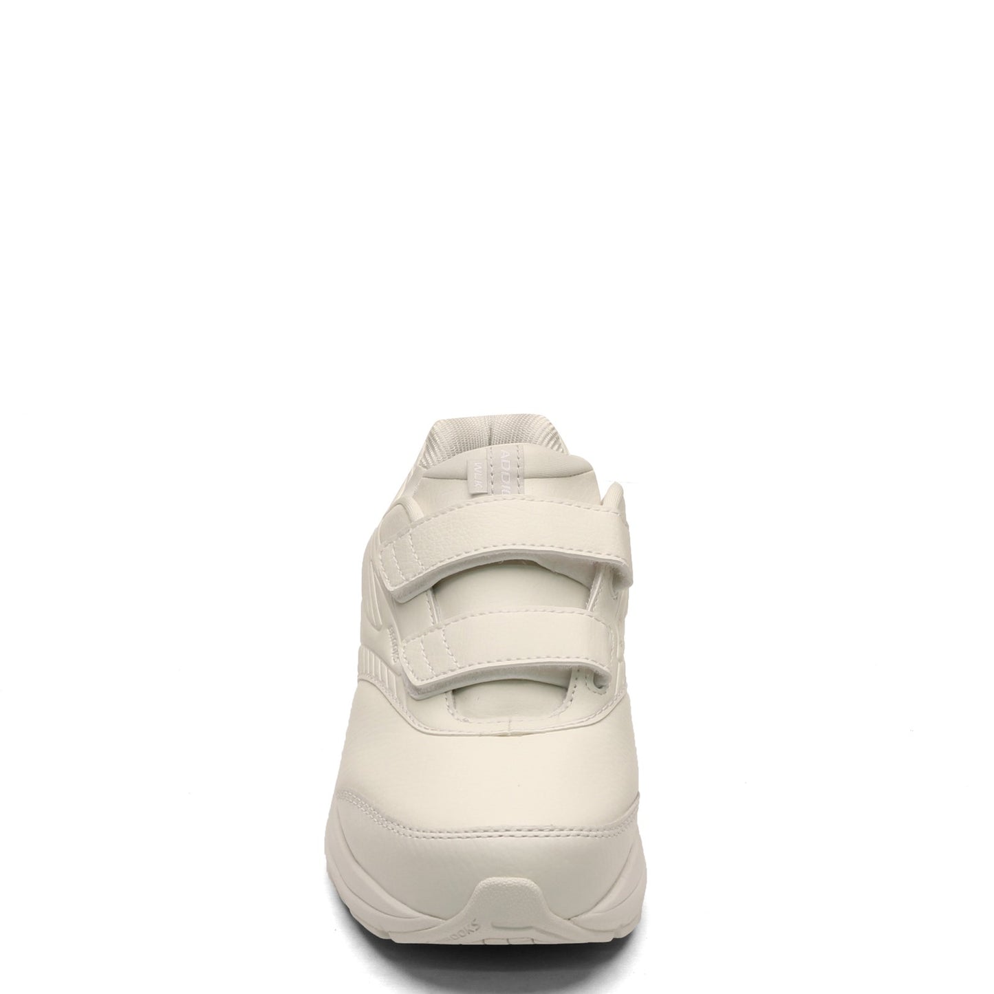 Peltz Shoes  Women's Brooks Addiction Walker V-Strap 2 Walking Shoe White 120309 1B 142