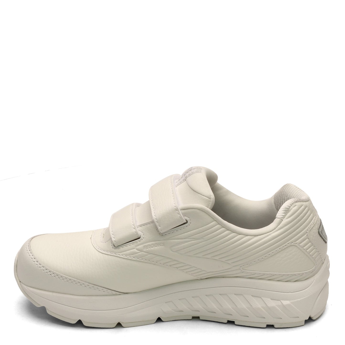 Peltz Shoes  Women's Brooks Addiction Walker V-Strap 2 Walking Shoe White 120309 1B 142