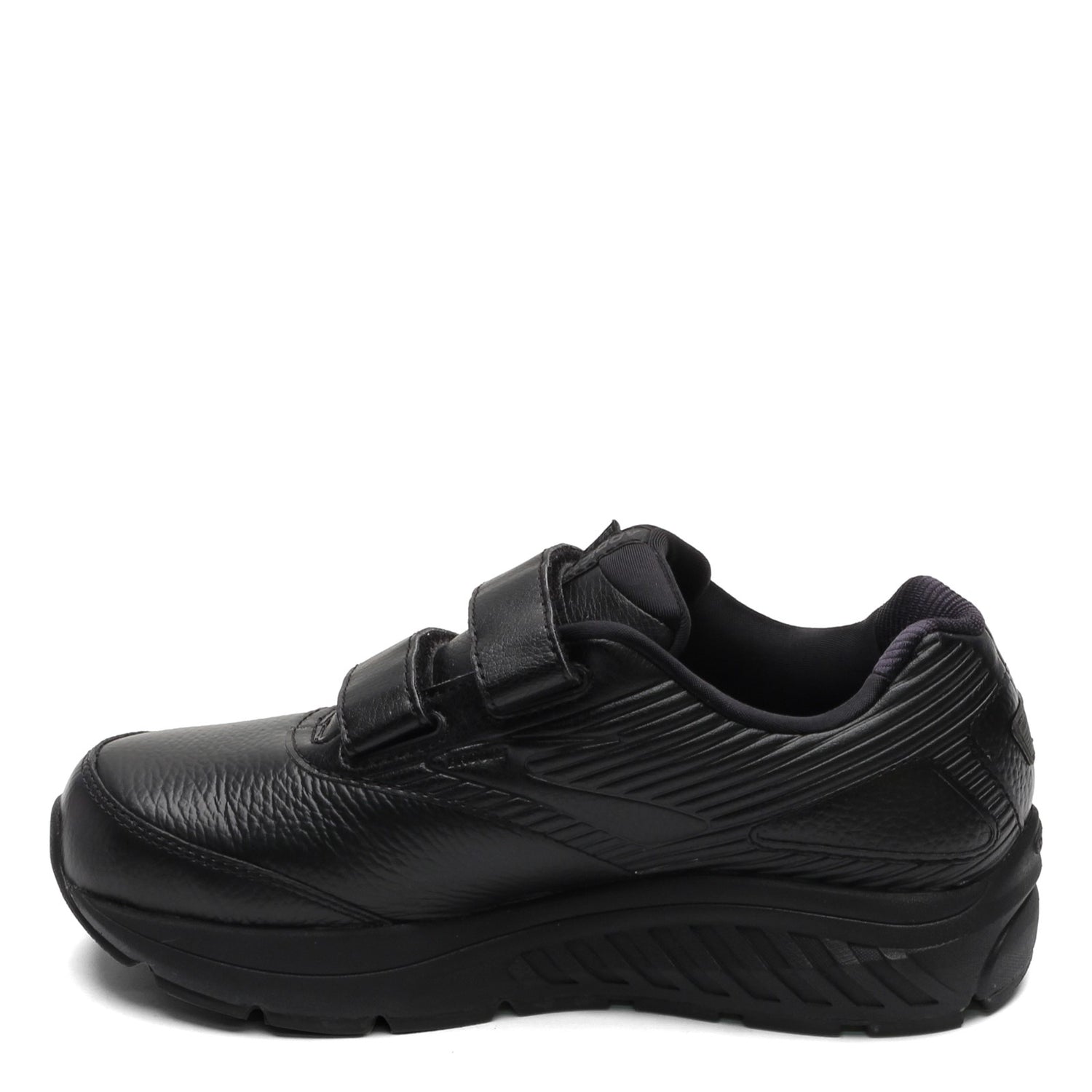Peltz Shoes  Women's Brooks Addiction Walker V-Strap 2 Walking Shoe - Wide Width Black 120309 1D 072